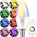 Produktbild acme SH4208 Glühbirnen E14 Smart Lampe LED Birne WLAN lampe LED E14 Dimmbar Lampenfassung 4.5W WW/CW/RGB lampe 320lm Multicolor [Energieklasse A+]