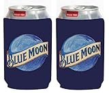 Blue Moon 12oz Beer Can Cooler Holder Kaddy Coolie Huggie Set of 2