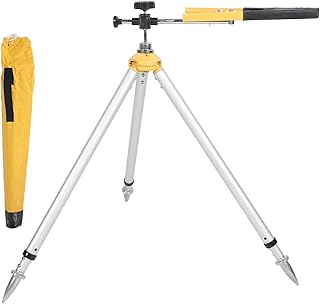 Total Station Prism Pole Bracket, 62-88cm Retractable Surveying Prism Pole Tripod, Aluminum Alloy Centering Rod Clamp Support for Total Station Prism Poles or Mini Tower Rulers
