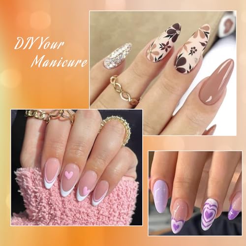 Ranrose Short Oval Nail Tips 240Pcs Half Cover Fake Nails Nail Tips For Acrylic Nails Professional 12 Sizes Clear False Tips For Diy Press On Nail Extensions thumb #6