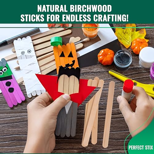 Perfect Stix - PS-114st-1,000 4.5" Craft Sticks/ Ice Cream Sticks/ Natural Wood - Box of 1,000ct by Perfect Stix - Image 5