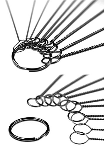 Image of DiCUNO 2 Sets of Cleaning Brushes 8 Inch Nylon Tube Brushes Set with Protective Design [Updated Edition, 1 Set of Super Hard & 1 Set of Medium Hard]