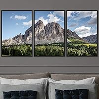3 Piece Framed Canvas Wall Art Mountain Landscape Canvas Prints Home Artwork Decoration for Living Room,Bedroom - 16