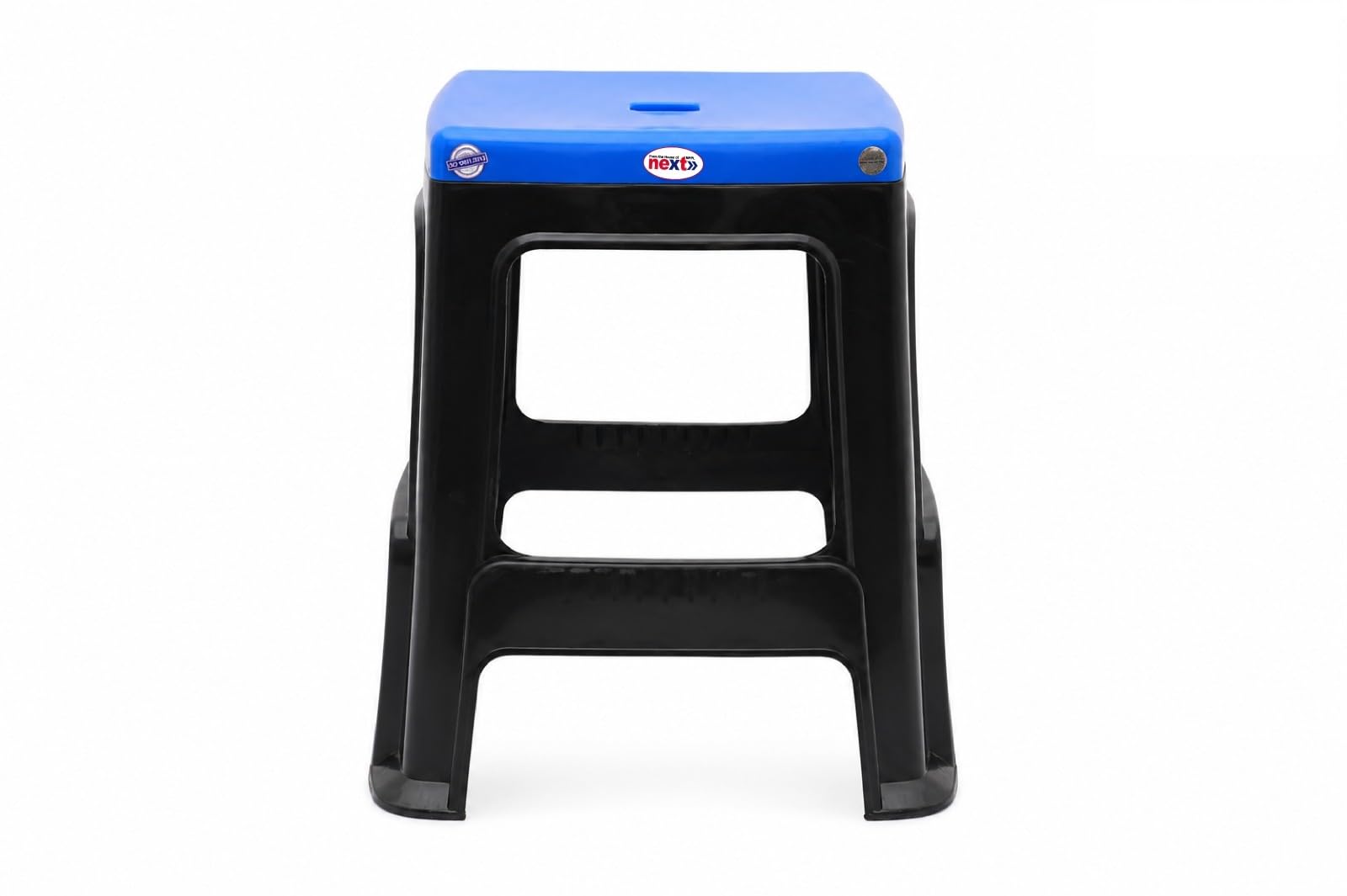 Next Java Plastic Stool for Home & Kitchen | Heavy Duty Virgin Plastic Multipurpose Stool | Strong & Durable Bathroom, Living Room & Outdoor Stool | Blue & Black-image-18
