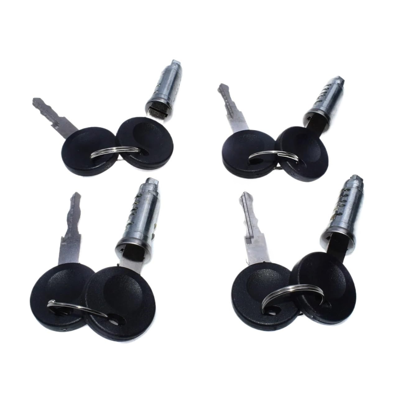 Liufaoz 4 Pcs Lock Cylinder With Key 701837205 For Vw T4 Transporter