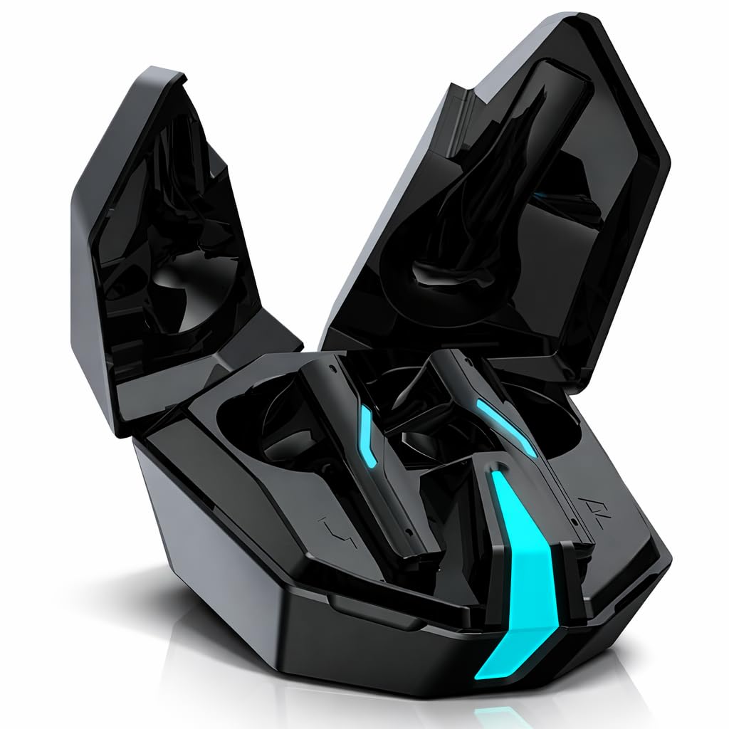 VEHOP Wing Truly Wireless Earbuds TWS | ~32dB ANC & Transparency Mode | Upto 50Hrs Playtime | Bluetooth V5.4 | Quad Mics with AI-ENC | 40ms Low Latency Gaming | Breathing LED Lights (Black)-picture-17