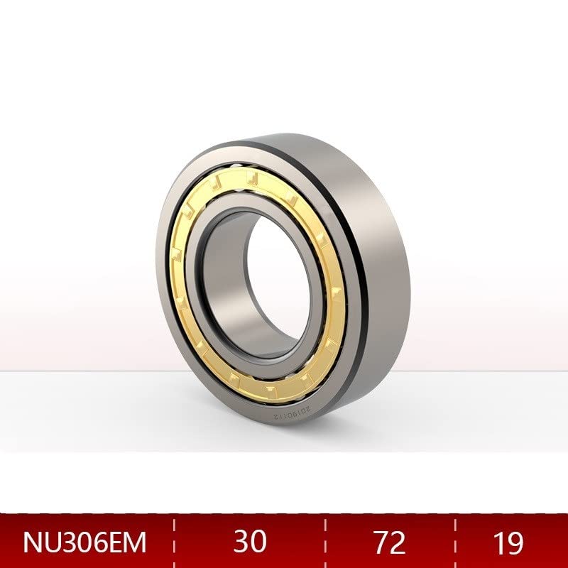 Generic SUOFEILAIMU 1PC Cylindrical Roller Bearings NU304EM NU305EM NU306EM NU307EM NU308EM NU309EM NU310EM NU311EM NU312EM Single Row Bearing(NU306EM id30mm), BODPZBPJB-NU306EMID30MM-1PC