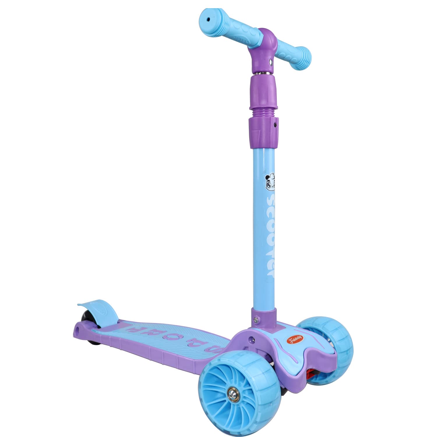 COOLBABYKids Scooter for Kids 3 Wheel Scooter, Height Ajustable FLBB-609 Blue