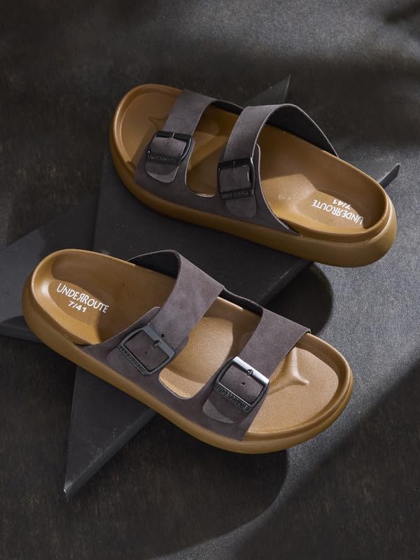 Image of UNDERROUTE mens Underroute Urgh 03 Stylish Durable Soft Footbed Synthetic Casual Sandals for Men Sandal
