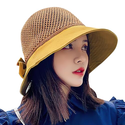 Sombrero de sol para mujer KXF amarillo talla única miniatura 5