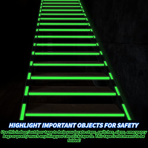 6 Pack Glow In The Dark Tape Bulk 33 Ft X 1 Inch(Total 198 Ft) Green Glow Tape Luminous Tape Neon Tape For Outdoors Indoors Home Decoration Markings Waterproof Bright Rechargeable Fluorescent Tape #TOP4