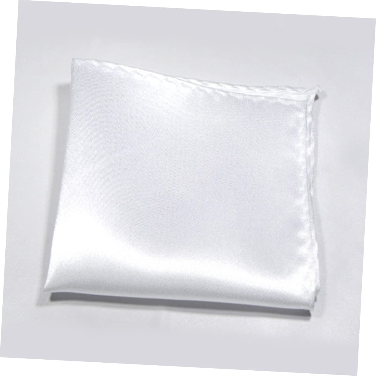 COLLBATH 6Pcs Men Suit Pocket Squares Wedding Handkerchiefs Bright Red Wine Red Black White Purple Navy Blue Fashion Accessory for Formal Events