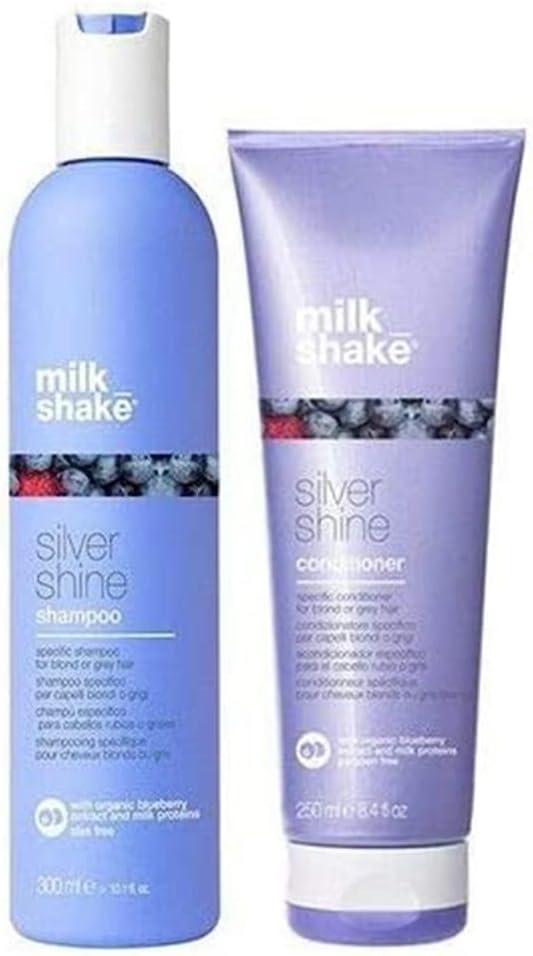 Milk Shake Plata Brillo Champú 300ml & Acondicionador 250ml Duo
