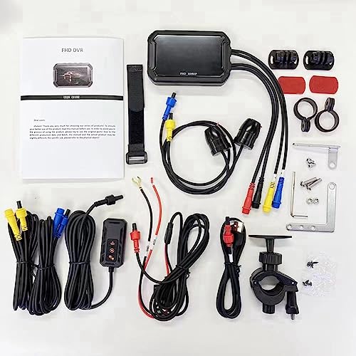Caméra double moto 1080P étanche contre les délits de fuite