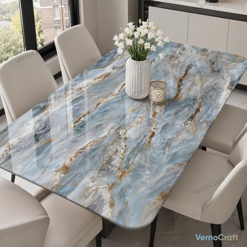 Image of Marble Waterproof Wallpaper Self Adhesive PVC DIY Sticker for Kitchen Furniture Cabinets Wardrobe Almirah Tabletop and Walls Peel & Stick Decorative Sheet (Natural Mountain 60x200cm)
