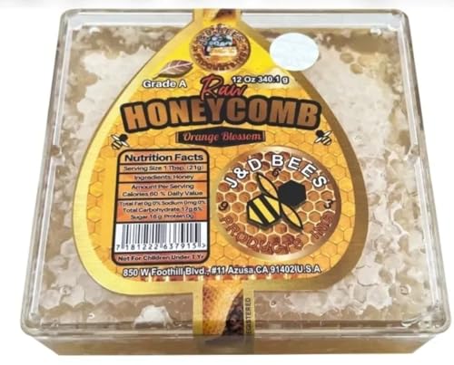 J&D BEES RAW HONEYCOMB 12oz - Miel en penca miniatura 1