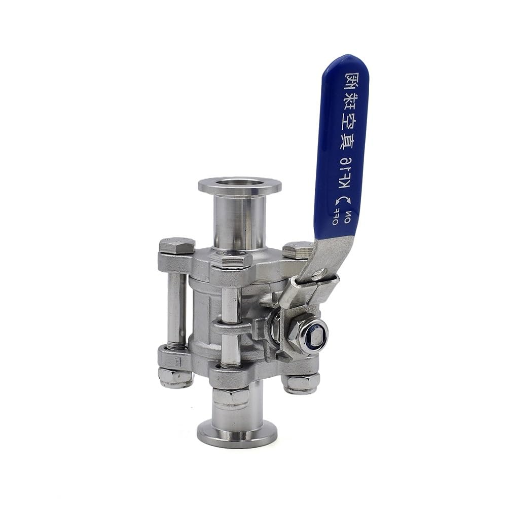 Brida de instalación rápida KF de tres piezas, manual, de alto vacío, de acero inoxidable SS304, KF16, KF25, KF40 y KF50(KF16)