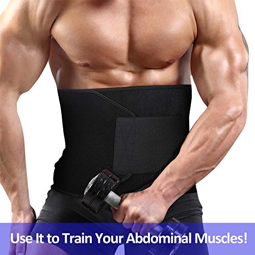 Ma Strap Sport Waist Trimmer Adjustable Sweat Belt Fitness Lumbar Support Best For Women&Men Weight Loss Abdominal Trainers Black #TOP5