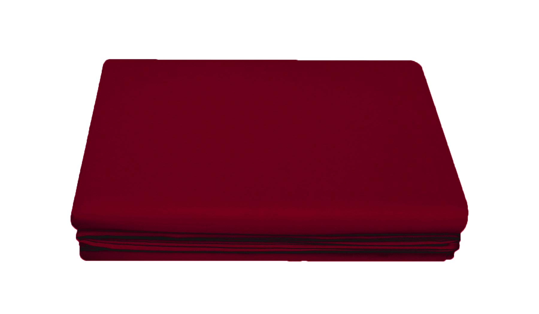 Comfy Nights PolyCotton Plain Dyed Flat Sheet Or Pillow Pair, Double - Red