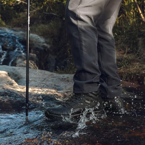 Image of CC-Los Men's Waterproof Hiking Boots Non-Slip Outdoor Walking Ankle Height