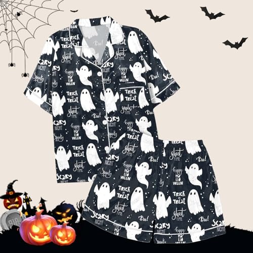 Pyjama été femme satin vêtement de nuit court à motifs graphiques chic - 4