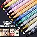 Produktbild Acrylstifte Markers Stifte, 12 Farben Wasserfest Acrylfarben Marker Set für Steine Scrapbooking DIY Fotoalbum Gästebuch Holz Hochzeit Schwarzes Papier Hand lettering