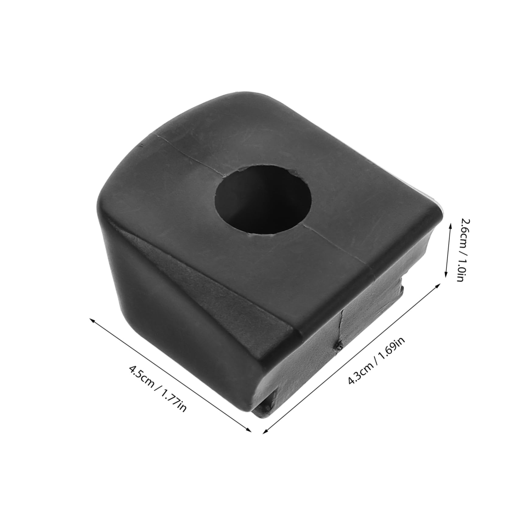 BESPORTBLE 1Set Inline Skates Brake Stopper Lightweight Roller Skate Accessory Easy Installation Toe Stops for Safe Skating Experience Compact Replacement Block Pad for Inline Skates