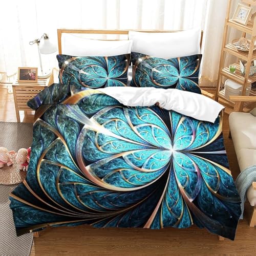 Housse de couette fermeture eclair anti-glissement parure lit microfibre 220x240 - 3