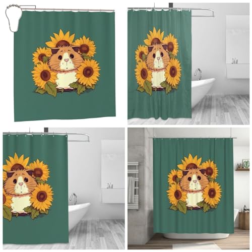 Rideau de douche en polyester lavable BONDIJ aux finitions soignées - 2