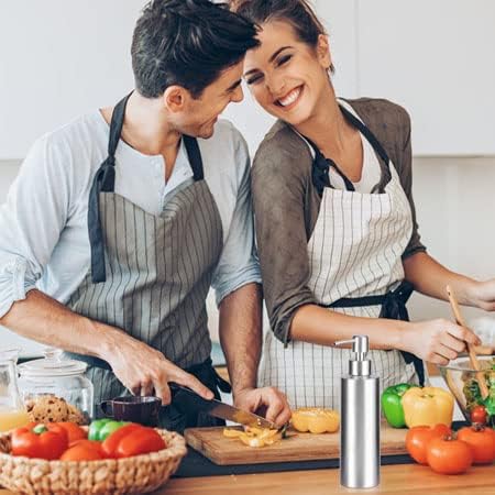 ARKTEK -Stainless Steel Countertop soap dispenser Rust Proof Liquid Hand soap dispenser, Premium Kitchen Pump for Liquid Bathroom Hand Dish Lotion (11.8 Oz / 350 ml) - Image 9