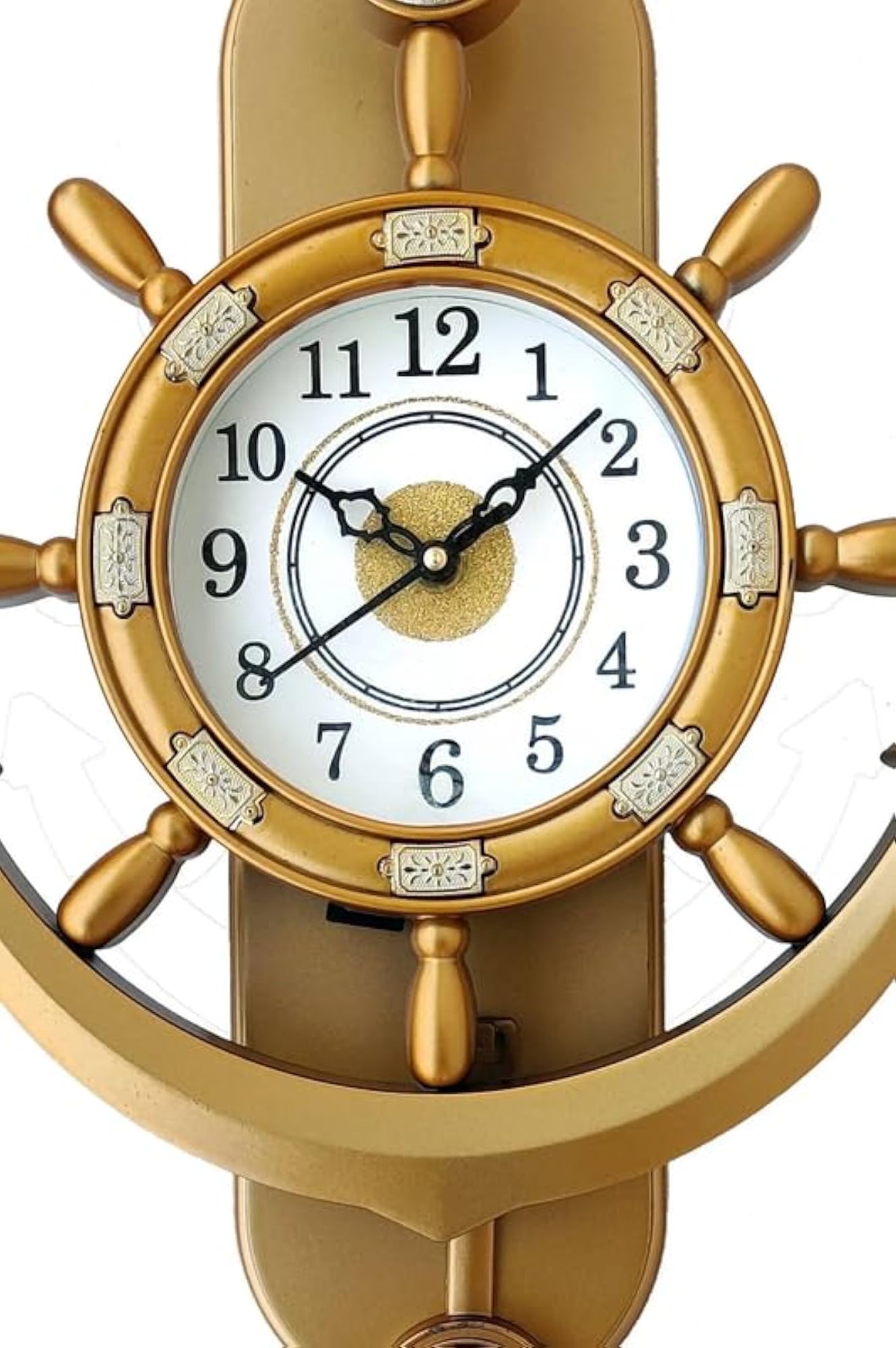 Designer Decorative Premium Ship Anchor Shape Pendulum Wall Clock