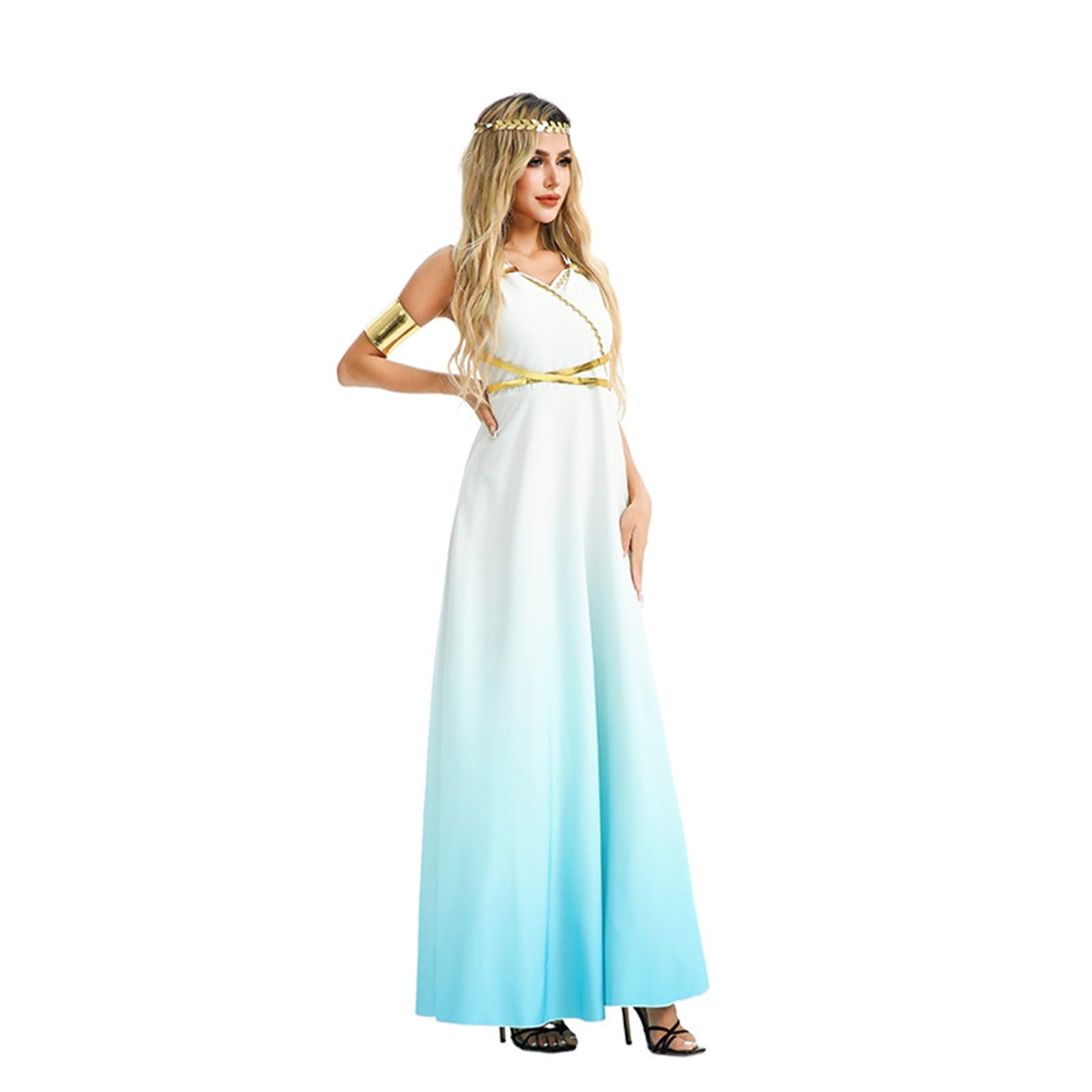 🏛️ Damen Kostüm „Göttin Der Antike“ – Römer/Griechen-Look Für Karneval, Halloween & Cosplay – Inkl. Bodysuit