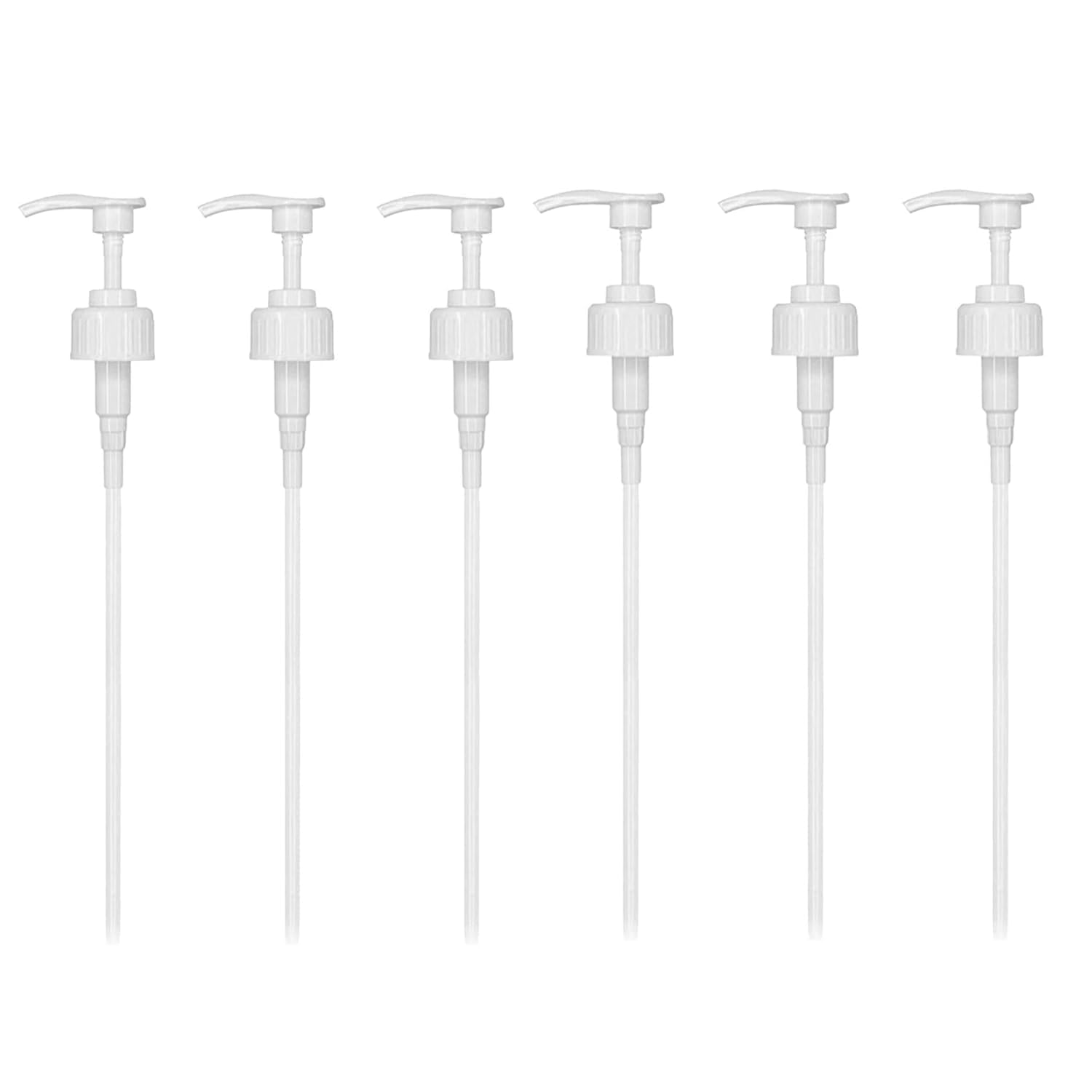 6Pcs Pump Dispenser for 5 Litre Container, 38mm Pelican Pump Dispenser with Tube, 4ml Dose Ideal for oils, alcohol, perfumes, fragrances, Shampoo