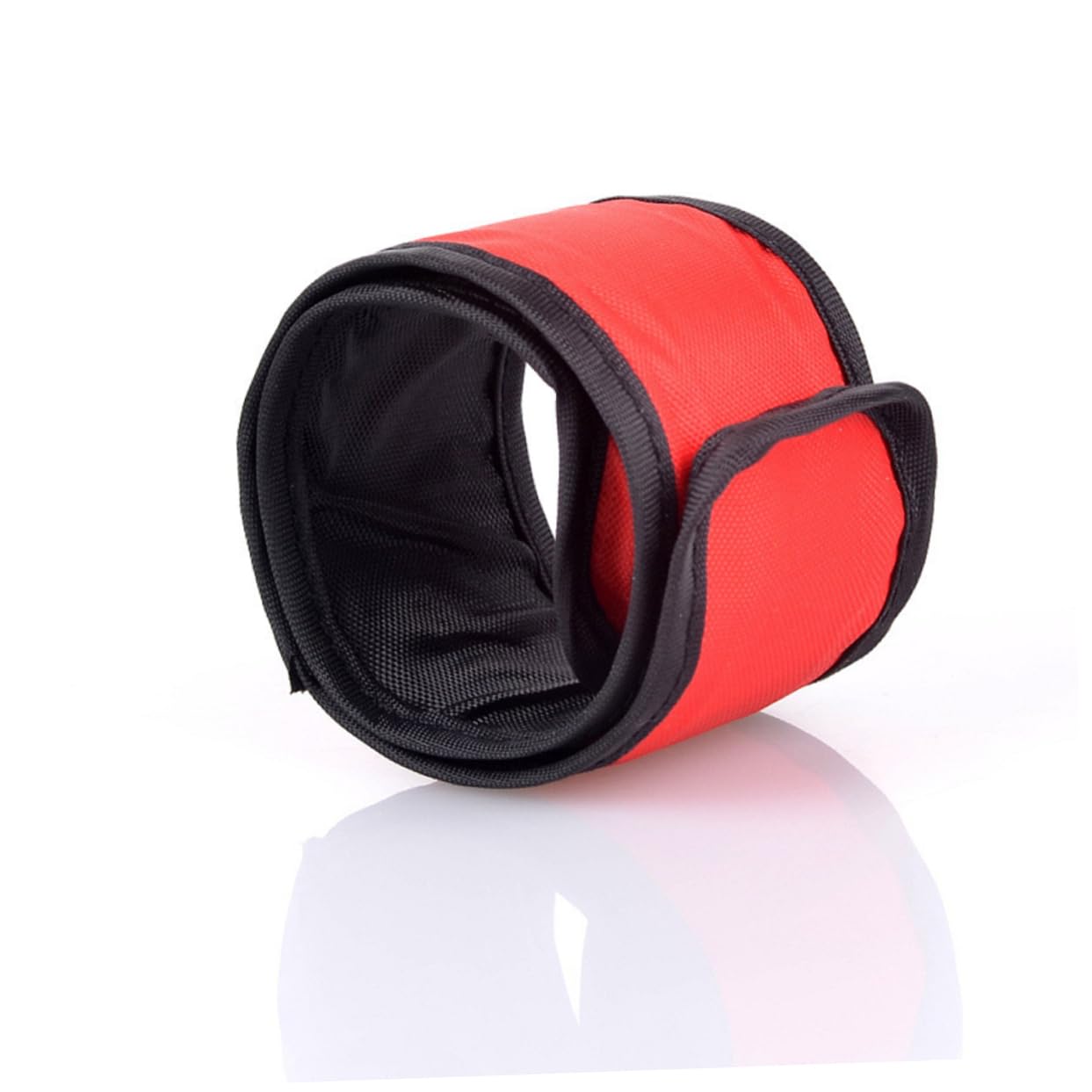 POPETPOP Bracciali LED Luminosi da Polso per Running Notturno Alta visibilità Colori Rosso Verde Arancione Giallo Comfort