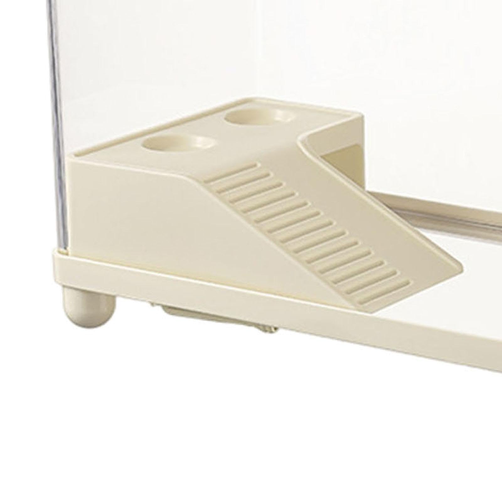 Fenteer Grande Vasca per Tartarughe, Vasca per La Riproduzione di Tartarughe, Acquario, Habitat per Tartarughe, per Piccole Tartarughe Rettili, 15,71 Pollici, Beige