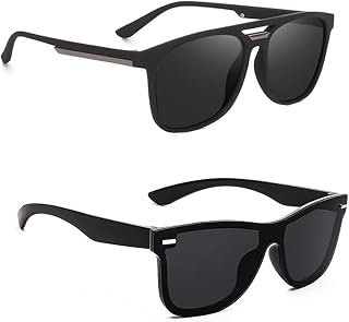ELLIGATOR UV Protected Wayfarer Sunglasses for Men & Women | Full-Rim Cover Eyewear for Driving, Cycling, Sports | Lightwe... Price In India