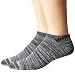adidas Men's Originals No Show Socks (2 Pack), Space Dye Print/White/Solid Grey Free run, One Size