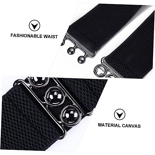 Didiseaon Elastic Wide Waistband Cummerbund for Women with Fastener Stretchy Waist Belt for Dresses Stylish Accessory for Ladies and Comfortable and Decorative4