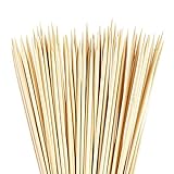 120 PCS Extra Long Disposable Bamboo Skewers - Natural Wooden Picks for Grill Appetizer Fruit Kabob...