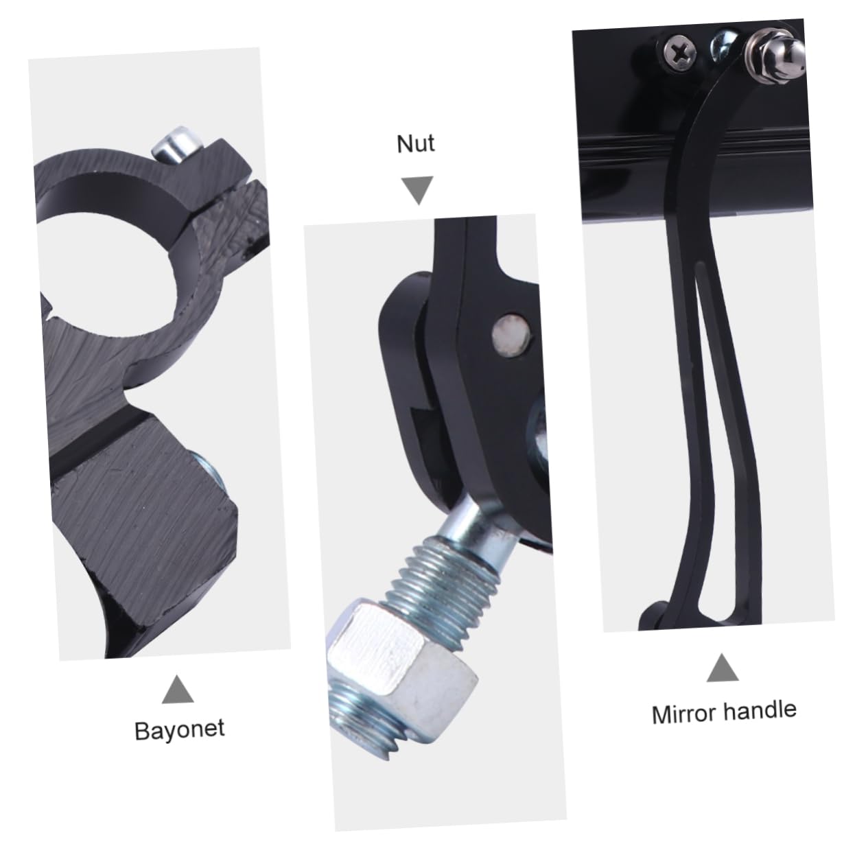 ABOOFAN Rétroviseur de Vélo Électrique, Réglable, Alliage D’aluminium, Montage au Guidon 22,2mm, pour Conduite Sécurisée