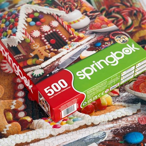 Springbok Gingerbread House Rompecabezas de 500 Piezas para Adultos | Piezas de Corte Único, Hecho en USA, Materiales Ecológicos miniatura 5