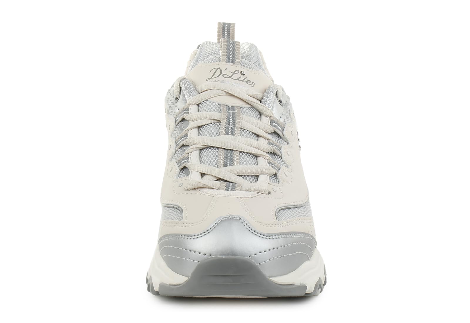Skechers D'Lites-Chromatic - Sneaker da Donna, Colore Beige, Comodi, Sportivi, per Il Tempo Libero, Eleganti, EU 38,5