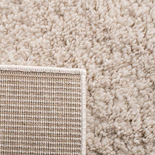 Safavieh August Shag Collection Runner Rug - 2'3" X 8', Beige, Solid Design, Non-Shedding & Easy Care, 1.2-Inch Thick Ideal For High Traffic Areas In Living Room, Bedroom (Aug900D) #TOP7