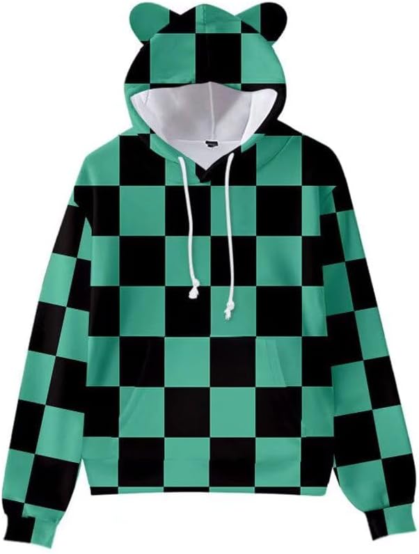 YUESUO Anime Lemon Slayer Hoodies, Unisex 3D Printed Cosplay Cute Sweatshirt for Men Women