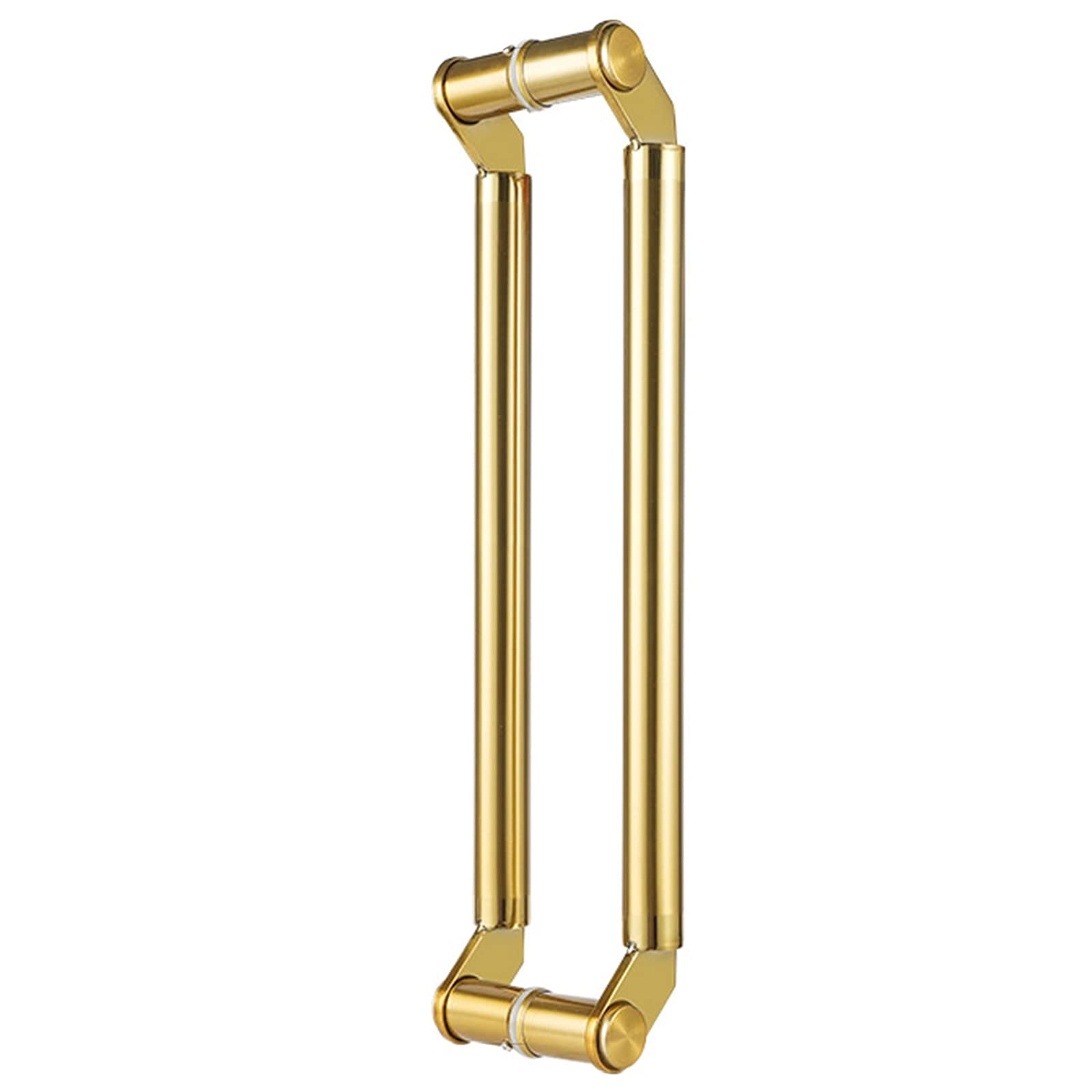Gthtuhfd Gold Stainless Steel Push Pull Door Handle, Commercial Double Sided Bar Barn Door Handles Shower Glass Pulls, Office Shop Entry, Garages Sheds Gates/Rose /150Cm/59In,-150Cm/59In