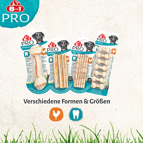 8in1 Pro Dental Knochen XS - gesunde Kauknochen für mini Hunde zur Zahnpflege, 7 Stück