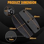 PBYMT-Front-Footboard-Rubber-Insert-Rider-Footboard-Floorboard-Foot-Peg-Footrest-Pad-Compatible-for-Harley-Touring-Softail-Road-King-Electra-Glide-1986-Later