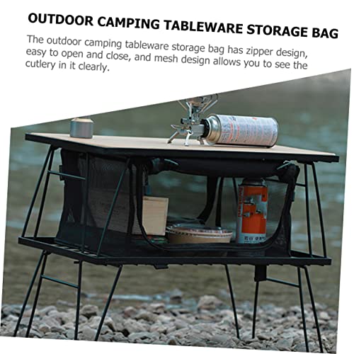 VICASKY Outdoor Cookware Storage Mesh Bag Camping Utensils Organizer Folding Cutlery Pouch for Outdoor Picnic Bag Cooking Utensil for Camping Kitchen Equipment - Image 7