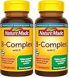 Nature Made B Complex Supplement, Vitamin B Complex with Vitamin C for Immune System Support, 100 Caplets, 100 Day Supply, (Pack of 2)