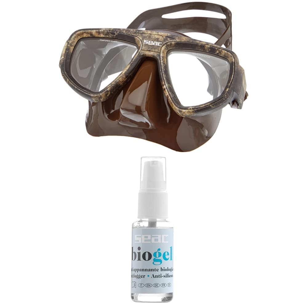 SEAC Extreme, Máscara de Buceo con adaptación de Cristales graduados para la miopía Biogel Antifog